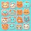 Placeholder: cute stickers templates