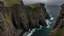 Placeholder: from first person view, we are climbing on the steep bluffs of ireland. below us is the powerful ocean, inspiring fear and chaos. The ocean swirls and churns into a great hole in the ocean, at the base of the cliff. Around us are steep cliffs, and above us is more steep cliffs, waiting to be climbed!