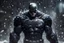 Placeholder: Batman Snow in a mega cool Black iron super suit with on his arms and shoulders, hdr, (intricate details, hyperdetailed:1.16), piercing look, cinematic, intense, cinematic composition, cinematic lighting, color grading, focused, (dark background:1.1)