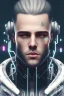 Placeholder: cyberpunk, head, men, portrai