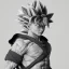 Placeholder: goku in native american clothe