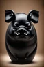 Placeholder: black ghost pig