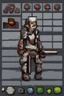 Placeholder: pixel undead sprite for pixel game side view idle. --ar 9:16