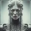 Placeholder: A viking girl as a liquid fluid, hr giger, scary, steam punk, realistic, made in octane, cinematic, ultra-realistic, extremely detailed octane rendering, 8K, VRAY Super Real ar 2:3, dof photorealistic futuristic 50mm lens hard lighting dark gray tintype photograph, realistic lighting, sepia color