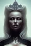 Placeholder: Pamela Anderson as evil queen in black leather, leather, busty, cleavage, angry, stern look. character design by cory loftis, fenghua zhong, ryohei hase, ismail inceoglu and ruan jia. unreal engine 5, artistic lighting, highly detailed, photorealistic, fantasy