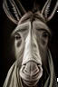 Placeholder: a photorealistic portrait of a stunningly beautiful donkey without make-up, extremely detailed light hazel eyes, detailed symmetric realistic face, natural skin texture, extremely detailed skin with skin pores, peach fuzz, messy hair, wearing shawl over her head, masterpiece, absurdres, award winning photo by lee jeffries, nikon d850 film stock photograph, kodak portra 400 camera f1.6 lens, extremely detailed, amazing, fine detail, rich colors, hyper realistic lifelike texture, dramatic lighting