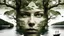Placeholder: une image compose de visage d'une femme et des arbre et bateaux sur des mer