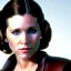 Placeholder: analog style, Beautiful photorealistic close up face of carrie fisher, soft light, soft ethereal skin, rim lighting, sharp brown eyes, dark plain background