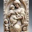 Placeholder: arafed statue of a woman holding a child in her arms, stone carving, low - relief stone sculpture, sculpture of carving marble, religious sculpture, carved in marble, carved in stone, stone relief, with infant jesus, relief sculpture, carved stone, 3 d sculpture of carving marble, stone sculpture, bas relief, mother, highly detailed sculpture