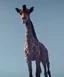 Placeholder: Giraffa che indossa un armatura azzurra