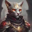 Placeholder: a tabaxi in necromancer armour with heterochromia gold and red eyes baldurs gate style with the skeleton army