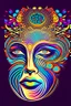 Placeholder: psychedelic human face high detailed vector