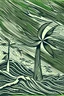 Placeholder: Linocut wind power