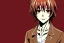 Placeholder: Detailed pretty anime boy, brown hair with blonde strips, keep head in frame, headshot, glaring, brown eyes, covered in bandages, looking serious, illustration, digital painting, only one character, color scheme red, wearing many bandages, Osamu Dazai inspired, anime inspired, manga, dazai, red hair, Chuuya, pretty, scruffy, angry, brooding, manga inspired, small nose, long lower eyelashes, handsome, one character, headshot, glaring, cute, wearing a bandage on neck, small nose, scruffy hair