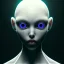 Placeholder: A lightly-tanned!!!!! mannequin-esque figure with white-glowing!!!!! eyes, in a dark!!!!! room, staring!!!!! into the camera, creepy atmosphere, eerie art style, photorealistic!!!!! facial features, close-up!!!!!, macro image!!!!!, trending on artstation, 4k, 8k