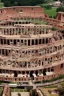 Placeholder: Colosseum made of pizza