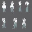 Placeholder: person animation style