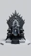 Placeholder: 3D rendering of kris kuksi throne. A king setting on the throne