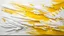 Placeholder: Hyper Realistic White & Yellow Oil-Paint Brush Strokes Texture on Canvas