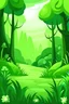 Placeholder: poster of a green glade cartoony style