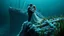 Placeholder: A Hyper Realistic and Hyper Detailed frozen bodies Of Jack And Rose Of Titanic standing in their romantically signature pose On The Edgy-Top Of The Massive Titanic Shipwreck sank in the deep of the ocean, the dark destroyed shipwreck gives the haunted creepy vibe, water grass & piranha fishes showing Dramatic And cinematic Ambiance.