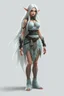 Placeholder: low poly elf woman with long fur all over her entire body