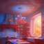 Placeholder: pixar style, realistic painting of a pretty housewife and a jar full with strawberry jam, kitchen in the background volumetric red and blue sky, flying environment and background, volumetric lighting, dramatic lighting, detailed digital painting, extreme dense and fine, anime, ornate, colour-washed colors, elegant, small minutiae, tiny features, particulars, centered, smooth, sharp focus, renderman gofur render, 8k, uhd, detailed eyes, realistic shaded volumetric lighting, caustics, backlight