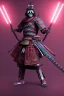 Placeholder: Neon skeleton samurai