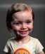 Placeholder: Ida elise broch toddler, smile, full body, dramatic lighting, hyper realistic