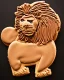 Placeholder: Lion model made of Chocolate biscuits