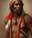 Placeholder: Negro Felipe, african slave, red bandana, short beard