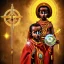 Placeholder: photo, Ethiopian Orthodox child wizard, lasers