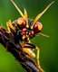 Placeholder: a national geographic style photograph of spider wasp lizard xenomorph hybrid