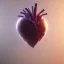 Placeholder:  human heart, realistic, cyberpunk,