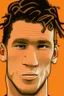 Placeholder: Nathan Ackie Dutch football player ,cartoon 2d