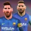 Placeholder: perfect face, lionel messi, 8k, render, in statium footbal