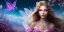 Placeholder: bright fairy, beautiful portrait, flowery landscape