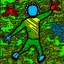 Placeholder: silver lining, painting by keith haring