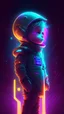 Placeholder: Little ambassador, banner, intergalactic, sci-fi, neon,