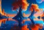 Placeholder: orange and blue crystal cosmic and galactic ambiance sky trees river lake surreal, full of details, smooth, bright sunshine，soft light atmosphere, light effect，vaporwave colorful, concept art, smooth, extremely sharp detail, finely tuned detail, ultra high definition, 8 k, unreal engine 5, ultra sharp focus