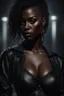 Placeholder: Masterpiece, beautiful girl, black, black skin, uptown, cleavage, very detailed, dramatic lighting, digital art trends on Artstation 8k HD detailed realistic, detailed, skin texture, super detailed, realistic skin texture, electric Pivot, best quality, super high resolution, (fidelity: 1.4), high resolution, detailed, raw photo, sharp, Lee Jeffreys Nikon d850 film stock photo 4 Kodak portra 400 camera f1.6 lens rich Colors ultra realistic realistic textures dramatic lighting unrealengine trends