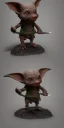 Placeholder:  short Goblin, game, fantasy, full body design, sword and shield