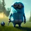 Placeholder: pixar style, volumetric summer apocalyptic environment and background, realistic painting of a mutant Minion, smiling, detailed digital painting, extreme dense and fine fur, anime, ornate, colour-washed colors, elegant, small minutiae, tiny features, particulars, centered, smooth, sharp focus, renderman gofur render, 8k, uhd, detailed eyes, realistic shaded volumetric lighting, sunlight caustics, backlight, centered camera view