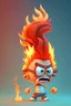 Placeholder: Fire cartoon character 4k