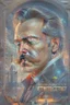Placeholder: Best quality, masterpiece, ultra high definition,Futuristic, cyberpunk, Friedrich Nietzsche,Comic style