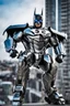 Placeholder: Excited Photography A picture cyber mechines Batman,with surface coated chrome polished details, city background