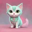 Placeholder: A heartwarming cartoon illustration featuring an irresistibly cute mint-colored cat on a vibrant pink background, (heartwarming cartoon:1.4), (cute mint-colored cat:1.5), (vibrant pink background:1.3), (expressive mint hues:1.2), influenced by the styles of heartwarming cartoonists, trending on ArtStation, Intricate, Sharp focus, vibrant lighting, (whimsical:1.4), (captivating details:1.5), (lush fur details:1.3), Cartoon, Masterful, Captivating, High Detail, Cinematic view