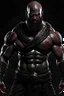 Placeholder: A black human that is huge and has the same physique as kratos