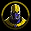 Placeholder: thanos logo animated inside a medalion