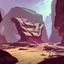 Placeholder: canyon scifi stylized arcane dungeons map